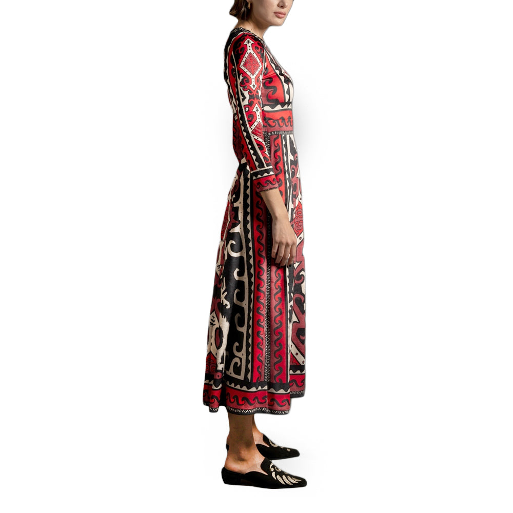 NAVAJO WOMEN LONG DRESS VELVET PEACE N CHAOS