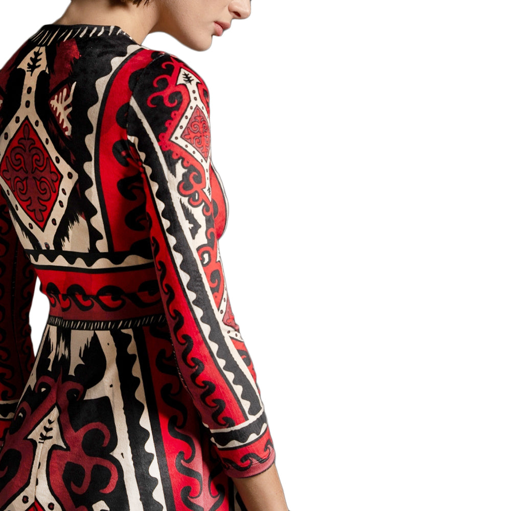 NAVAJO WOMEN LONG DRESS VELVET PEACE N CHAOS